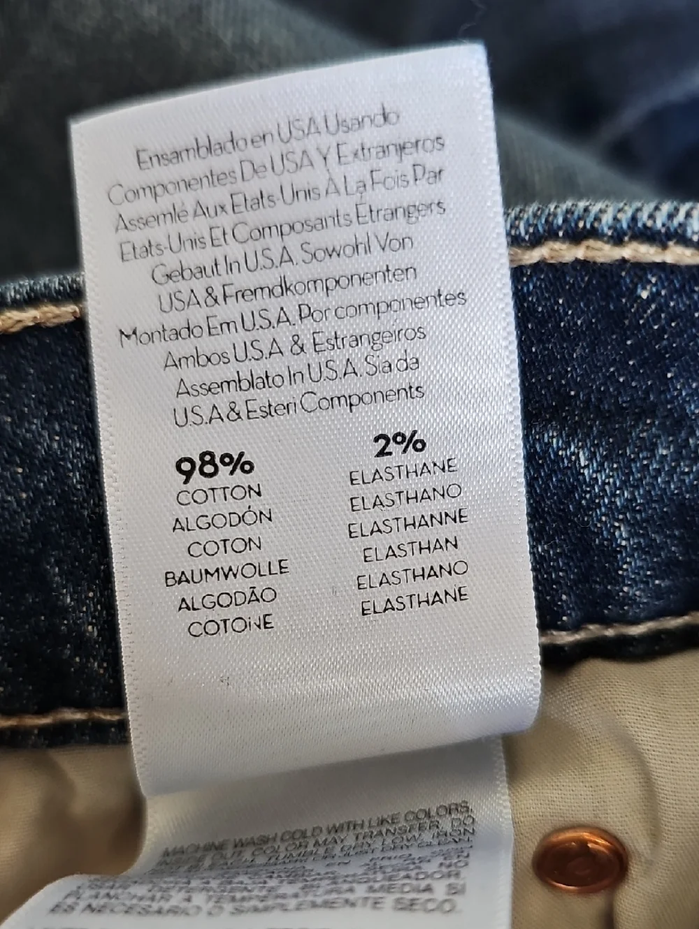 MOTHER The Stunner Fray High Rise  Roasting Nuts Blue Skinny Jeans 25 Preowned - Picture 10 of 11